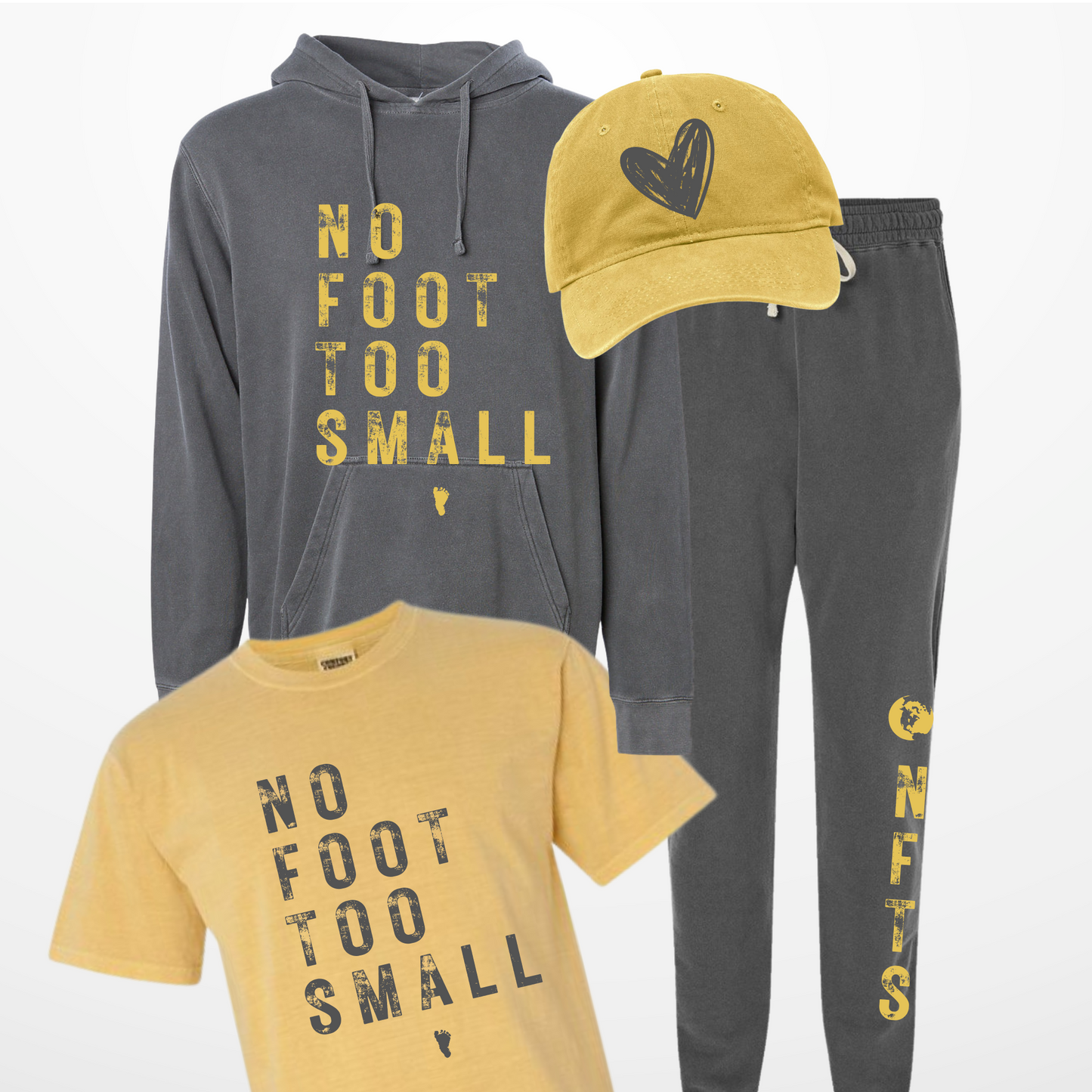 Black & Gold Light Weight Fleece Hooded Sweatshirt
