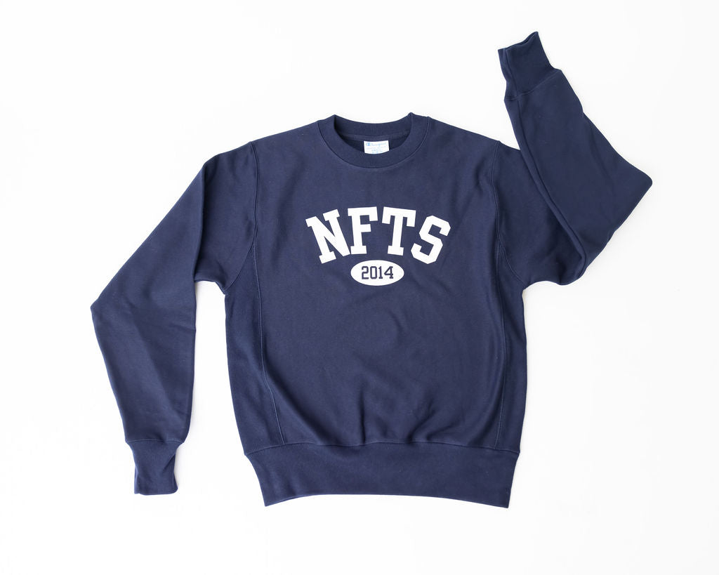 Crewneck Sweatshirt- Navy Collegiate