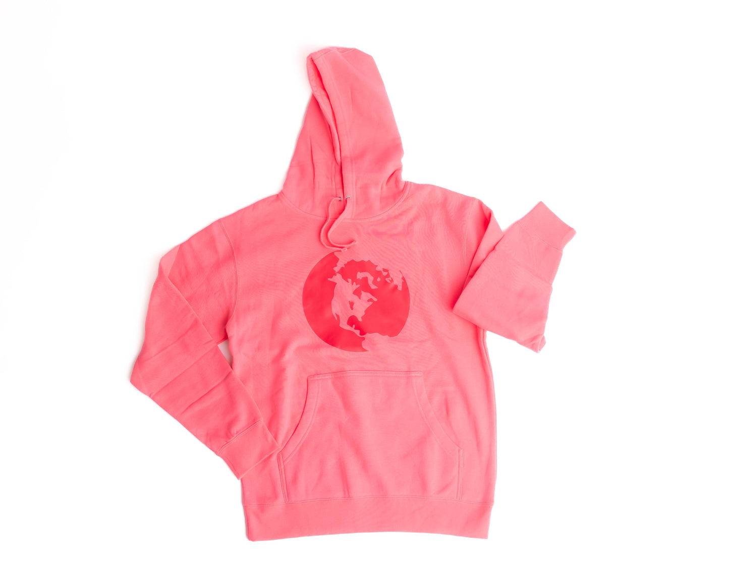Globe-Women's Midweight Hooded Sweatshirt(Pink)