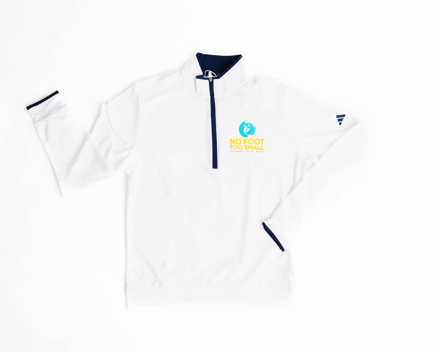 Adidas Men's 1/4 Zip Pullover- White