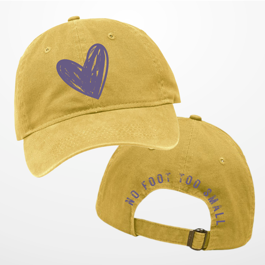 Embroidered Purple & Gold Baseball Hat