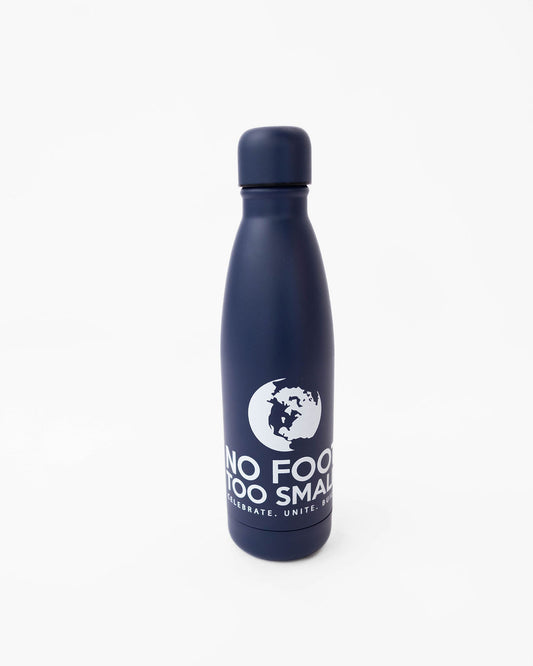 No Foot Too Small Navy Waterbottle