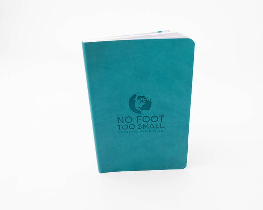 No Foot Too Small Leather Journal