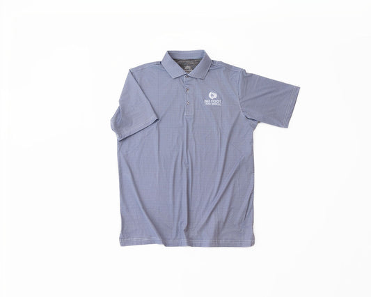 Mens Grey Dot Golf Polo