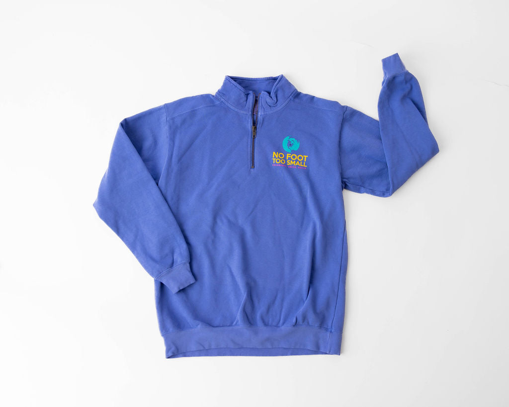 Unisex Quarter Zip-Flo Blue
