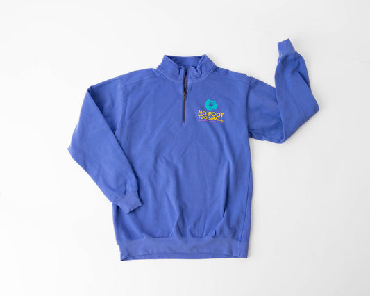 Unisex Quarter Zip-Flo Blue