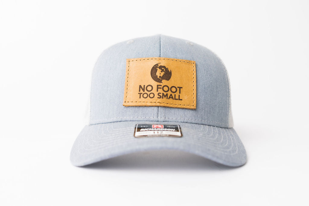 Trucker Hat - Grey (Leather Patch)