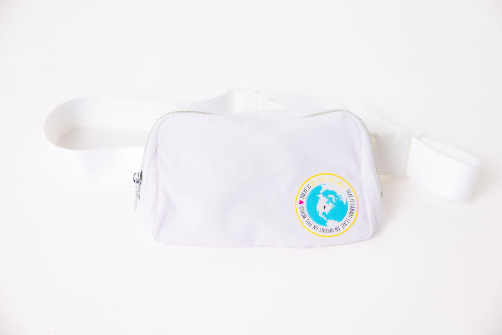 Belt Bag- White- "imperfect"