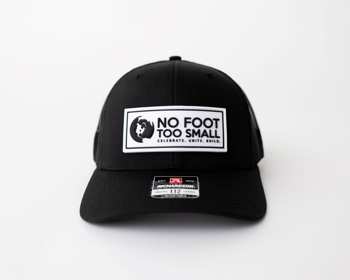 Trucker Hat - Black (White Patch/Black Letters)