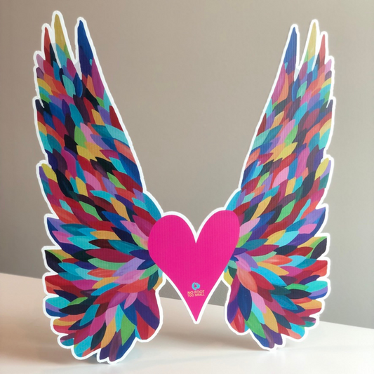Angel Wing Yard Sign