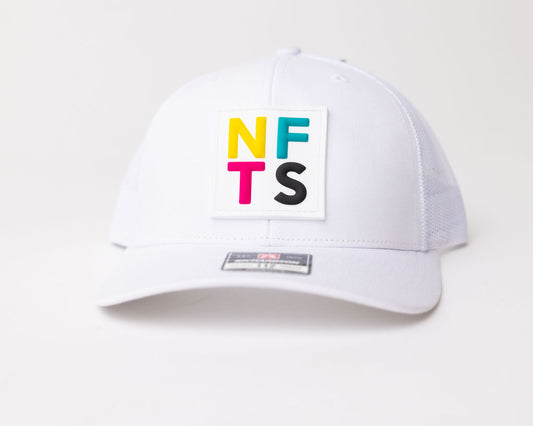 Trucker Hat- White (color NFTS patch)
